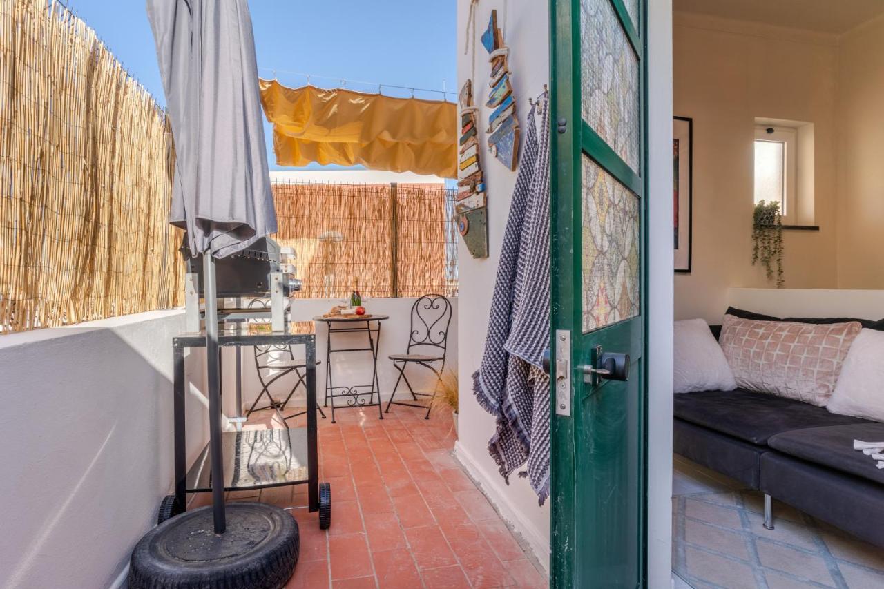 Arty Vintage Townhouse With Rooftop Shower & Sun Loungers Olhão Exteriér fotografie